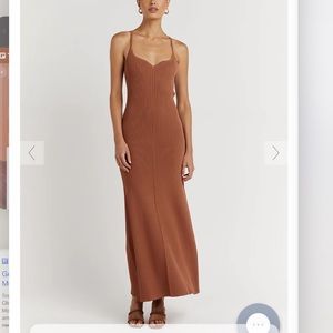 DISSH Koko Sweetheart Clay Knit Dress